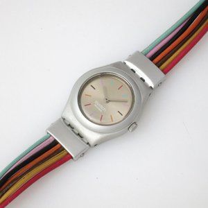 SWATCH Irony Womens Watch - Vintage 2003 AG Irony Filamento Multi-Colored Band
